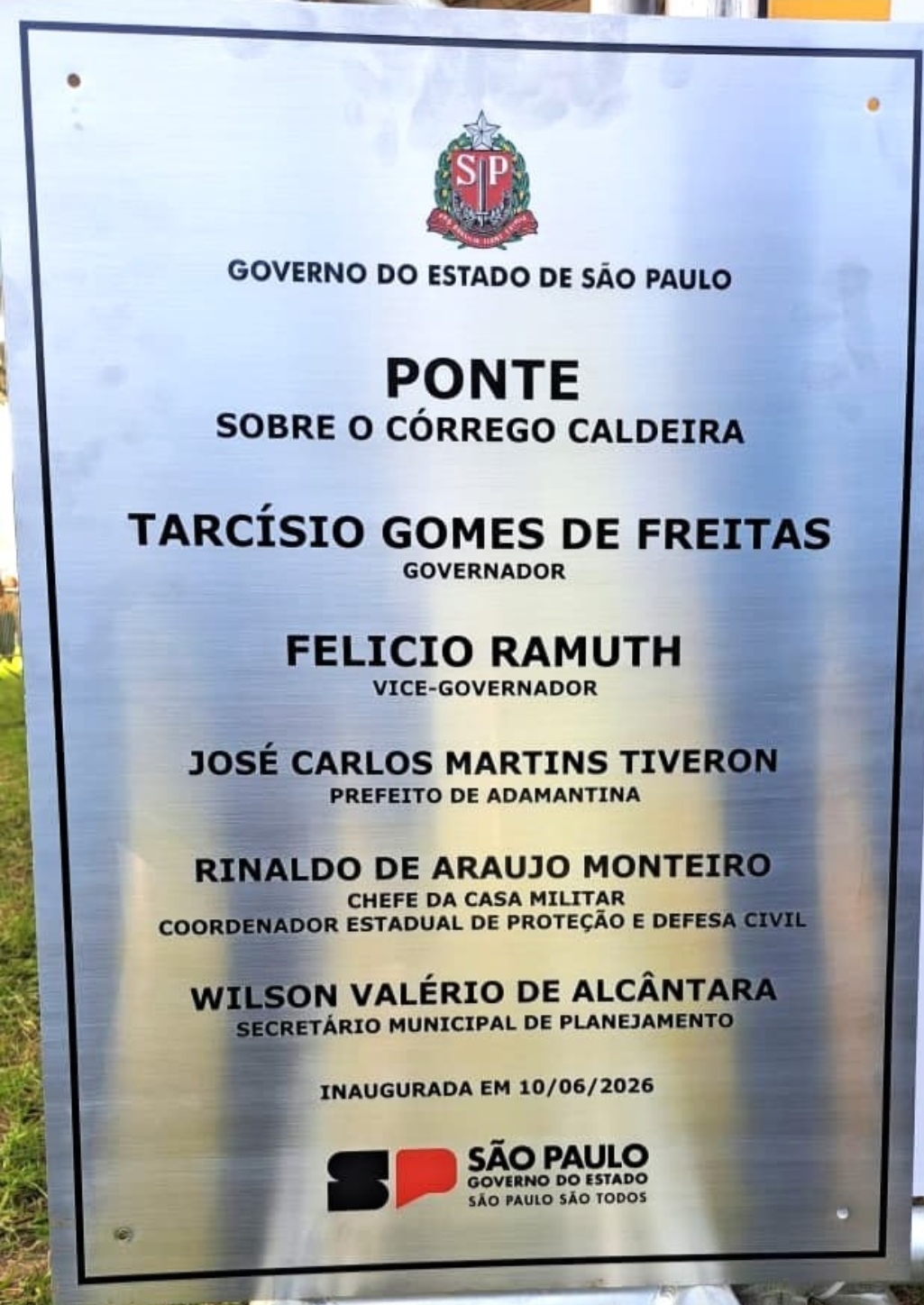Placa de A�o Inox