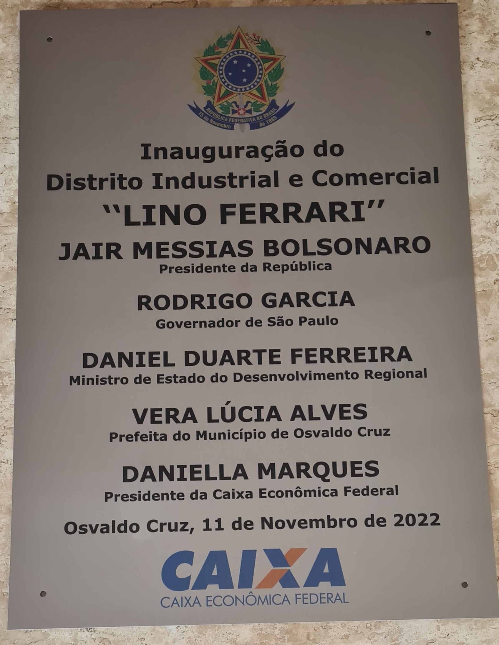 Placa de A�o Inox