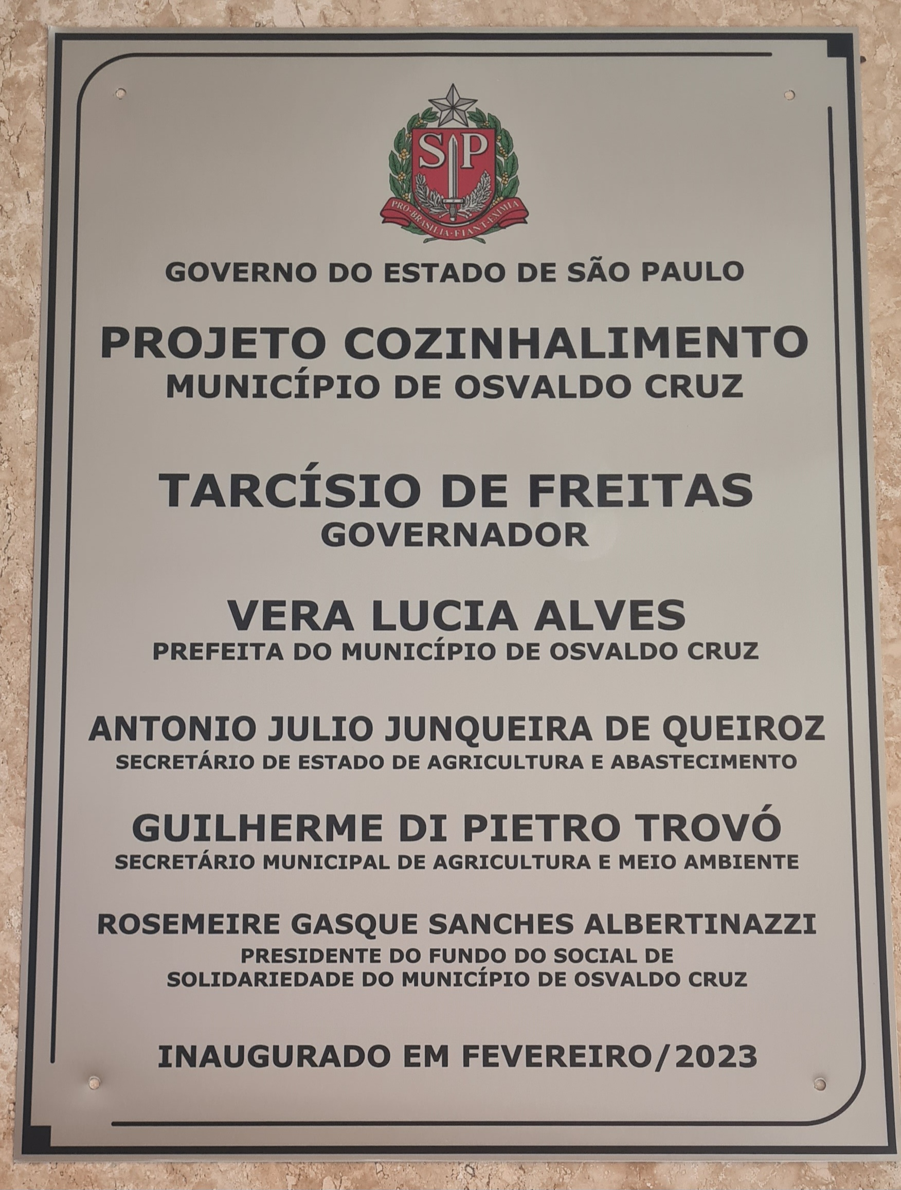 Placa de A�o Inox