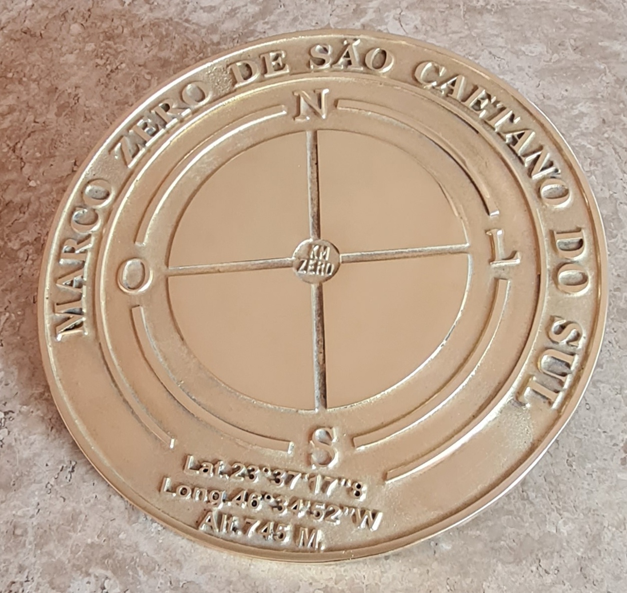 Placa de Bronze Fundido