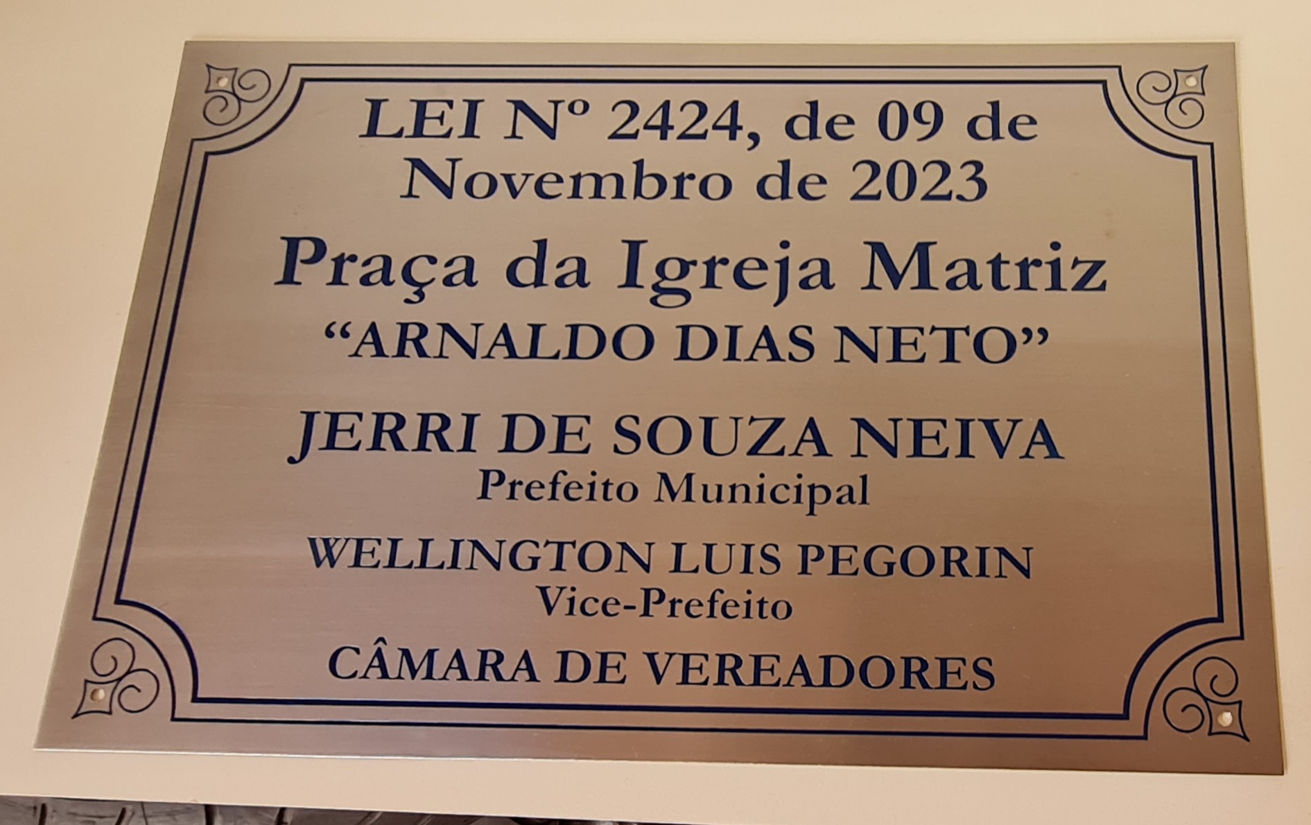 Placa de A�o Inox