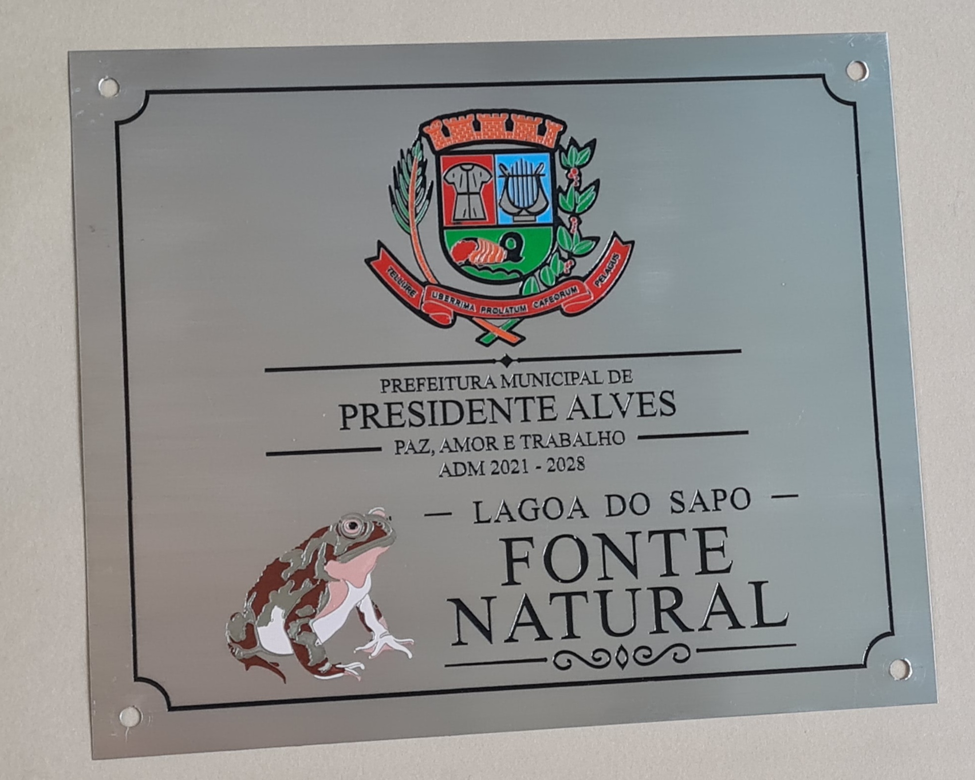 Placa de A�o Inox