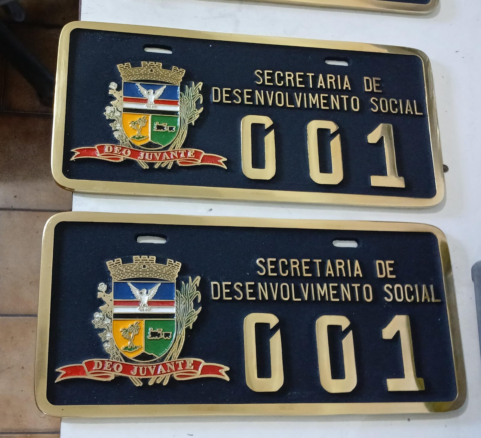 Placa de Bronze Fundido