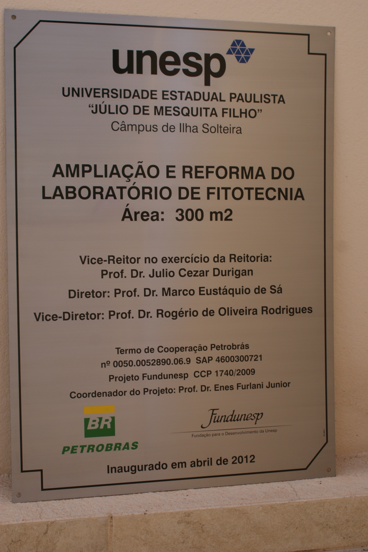 Placa de A�o Inox