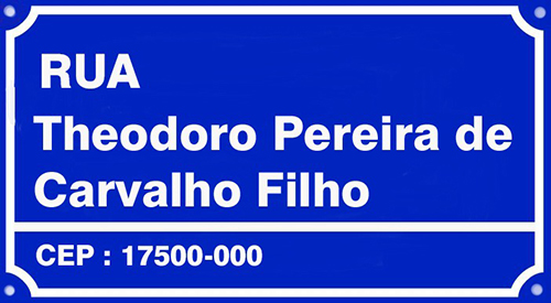 Placa de Rua