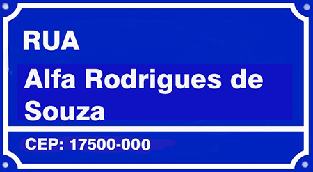 Placa de Rua