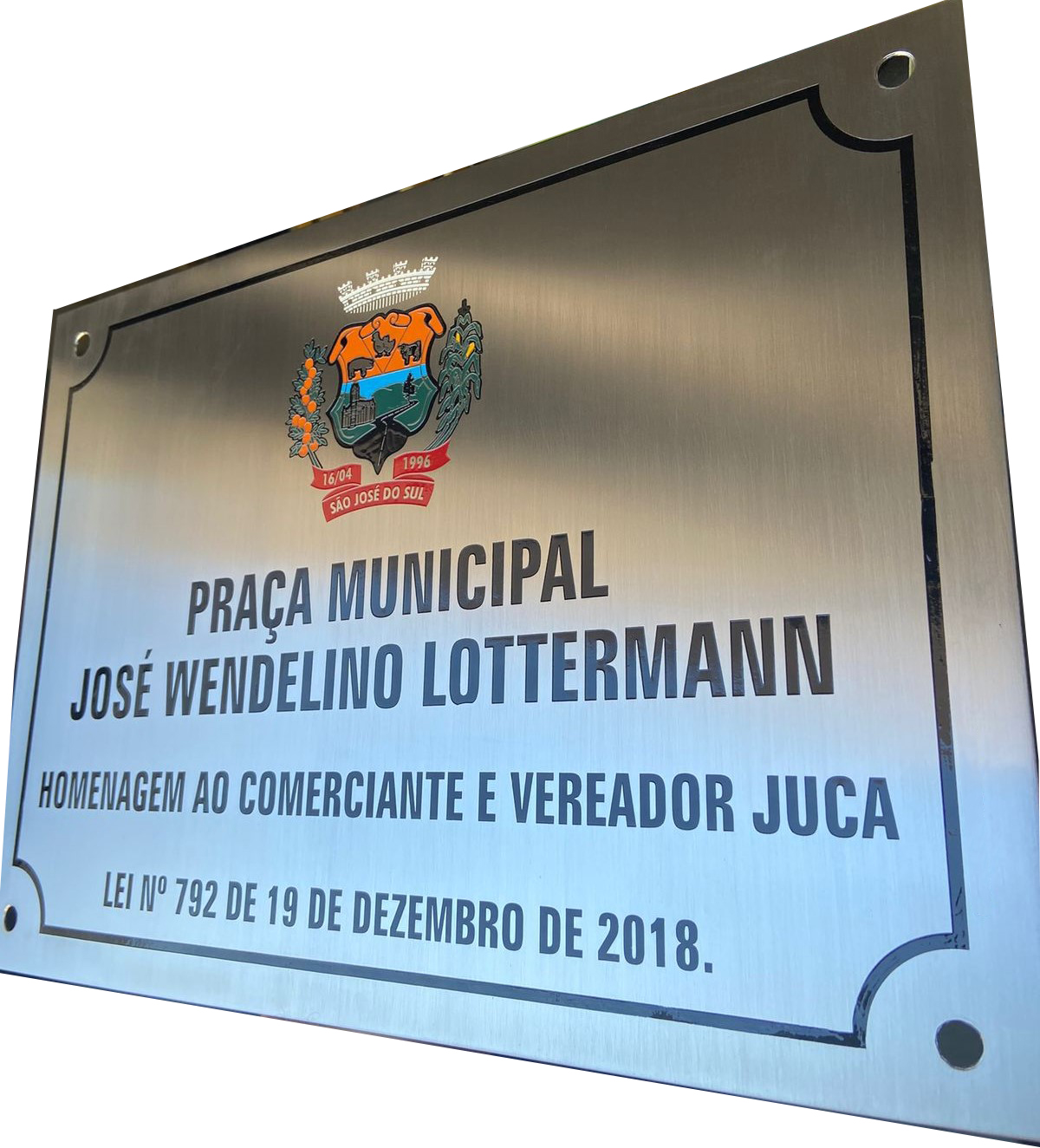 Placa de A�o Inox