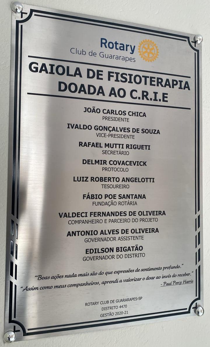 Placa de A�o Inox