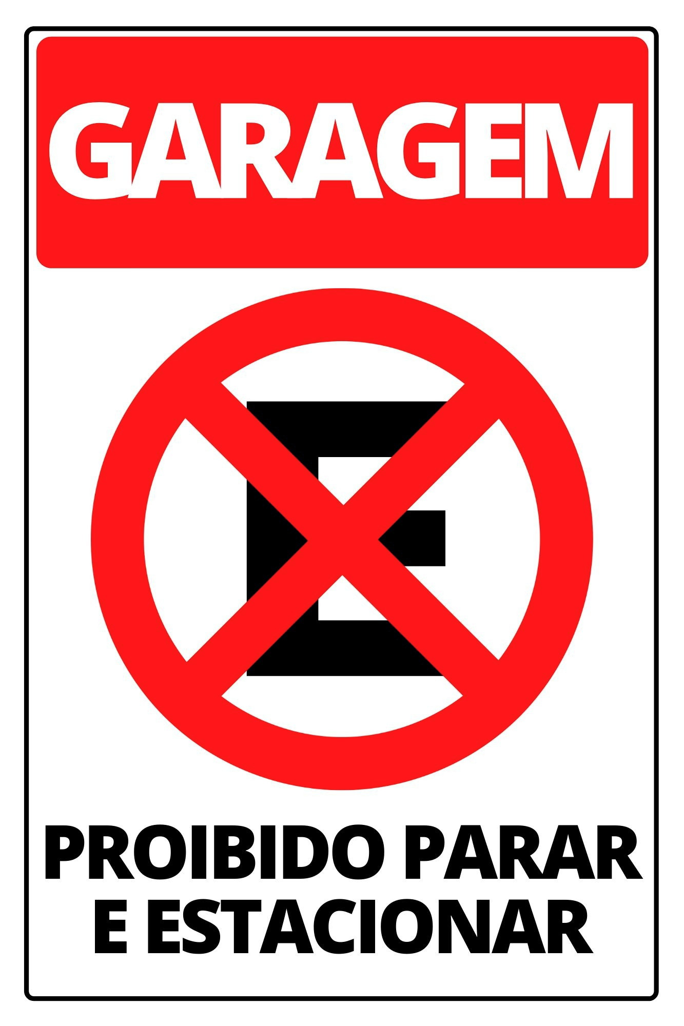 Placa de Regulamenta��o