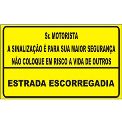 PLACA DE ADVERTNCIA