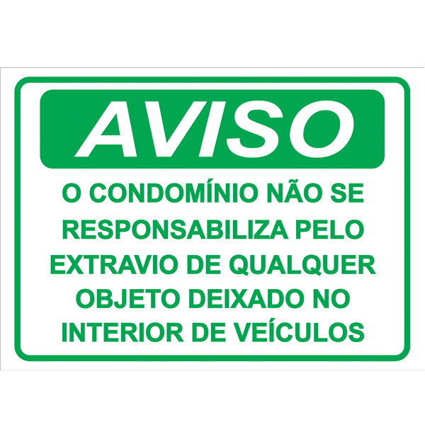 PLACA DE AVISO