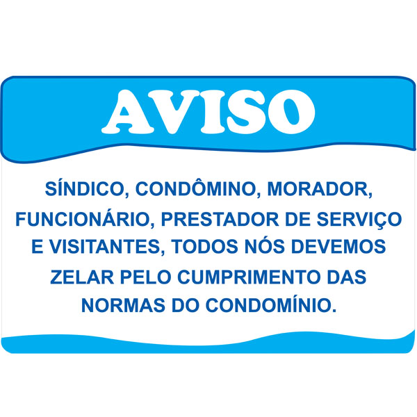 PLACA DE AVISO