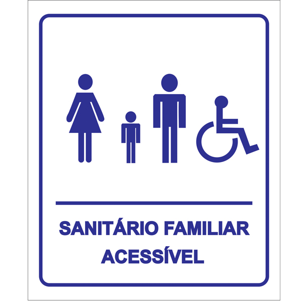 PLACA PARA BANHEIRO