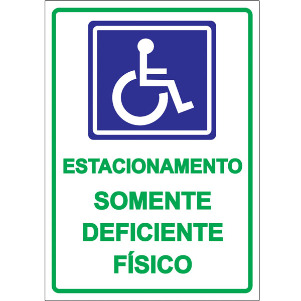 PLACA DE DEFICIENTE FSICO