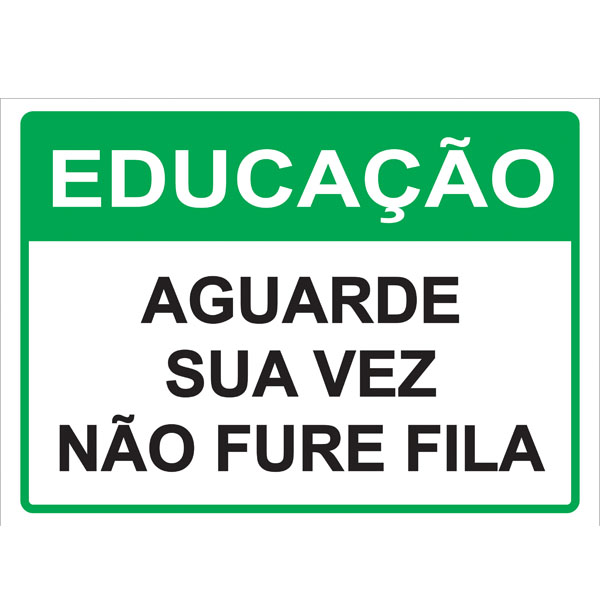 PLACA DE EDUCAO