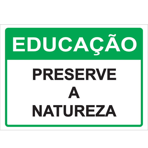 PLACA DE EDUCAO