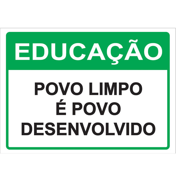 PLACA DE EDUCAO