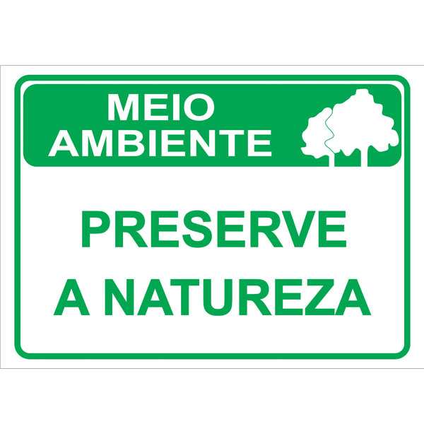 PLACA DE MEIO AMBIENTE