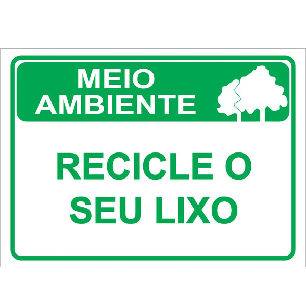 PLACA DE MEIO AMBIENTE