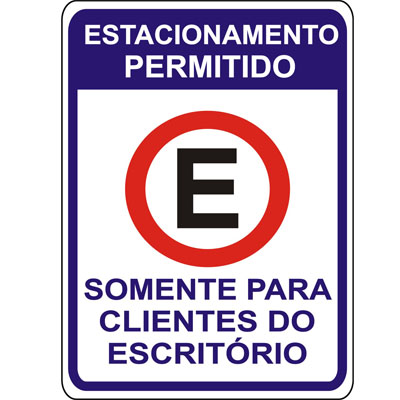 PLACA DE SINALIZAO