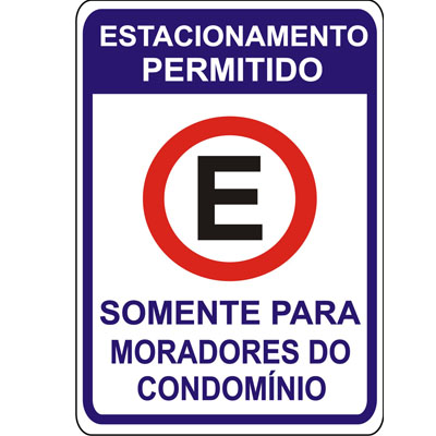 PLACA DE SINALIZAO