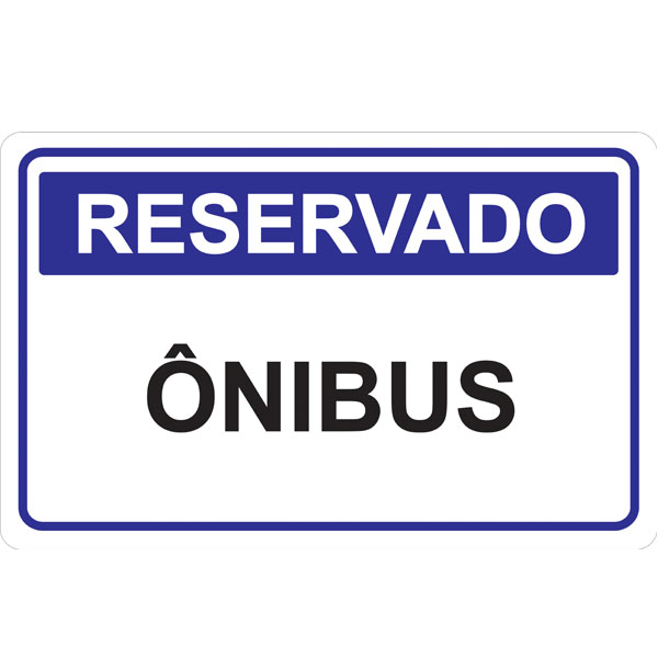 PLACA DE RESERVADO