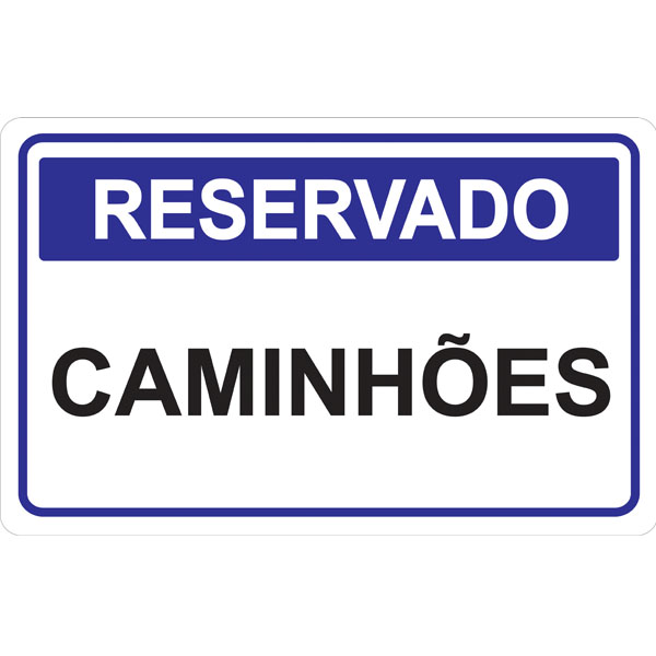 PLACA DE RESERVADO