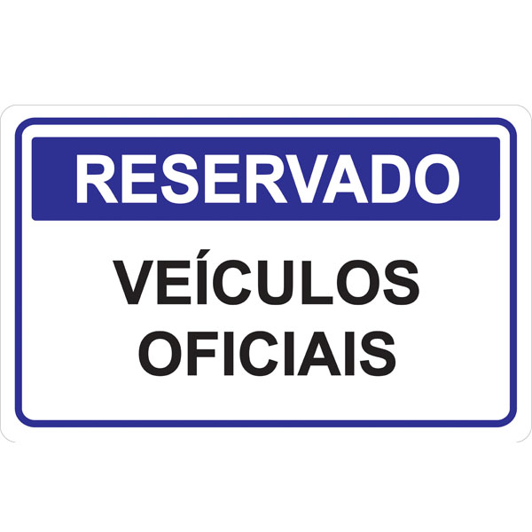 PLACA DE RESERVADO