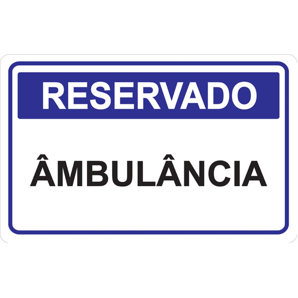 PLACA DE RESERVADO