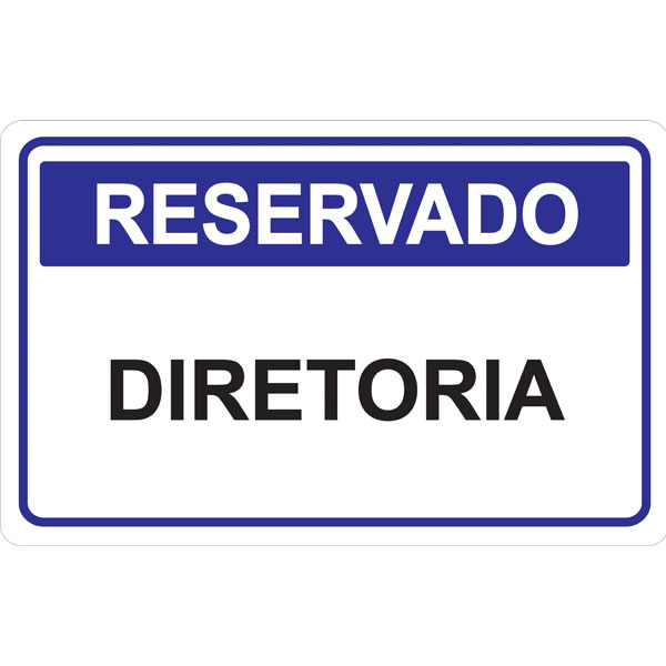 PLACA DE RESERVADO