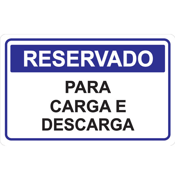 PLACA DE RESERVADO