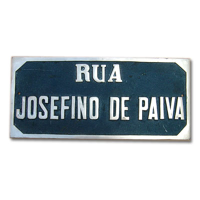 PLACA EM ALUMNIO FUNDIDO