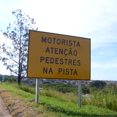 PLACA DE SINALIZAO