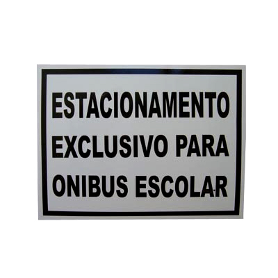 PLACA DE SINALIZAO URBANA