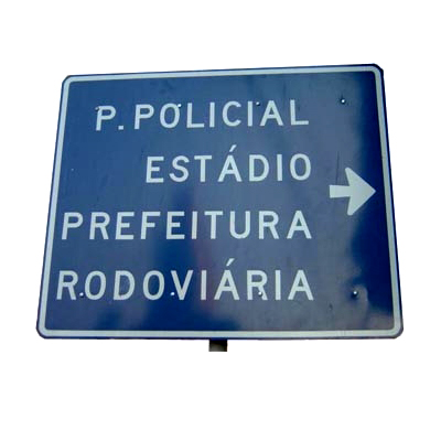 PLACA DE SINALIZAO URBANA